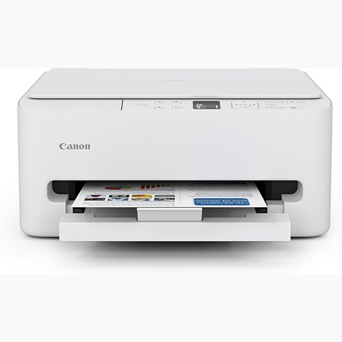 Canon PIXMA TS6520 Wireless Color Inkjet Printer Duplex Printing, White – Home Printer with Copier/Scanner, 1.42” OLED Display, Intuitive Control Panel, Compact Design