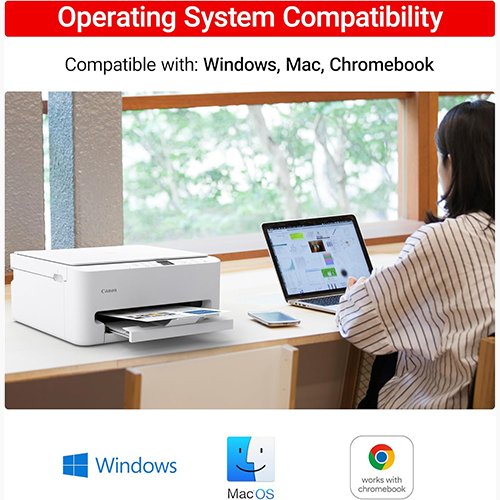 Canon PIXMA TS6520 Wireless Color Inkjet Printer Duplex Printing, White – Home Printer with Copier/Scanner, 1.42” OLED Display, Intuitive Control Panel, Compact Design - Image 4