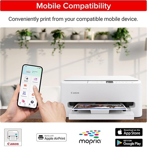 Canon PIXMA TS6520 Wireless Color Inkjet Printer Duplex Printing, White – Home Printer with Copier/Scanner, 1.42” OLED Display, Intuitive Control Panel, Compact Design - Image 5