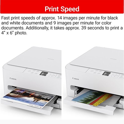 Canon PIXMA TS6520 Wireless Color Inkjet Printer Duplex Printing, White – Home Printer with Copier/Scanner, 1.42” OLED Display, Intuitive Control Panel, Compact Design - Image 6