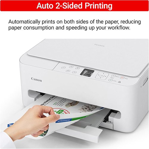 Canon PIXMA TS6520 Wireless Color Inkjet Printer Duplex Printing, White – Home Printer with Copier/Scanner, 1.42” OLED Display, Intuitive Control Panel, Compact Design - Image 7